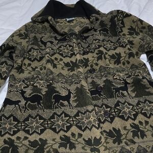 Women's Green and Black Utility Jacket Size S